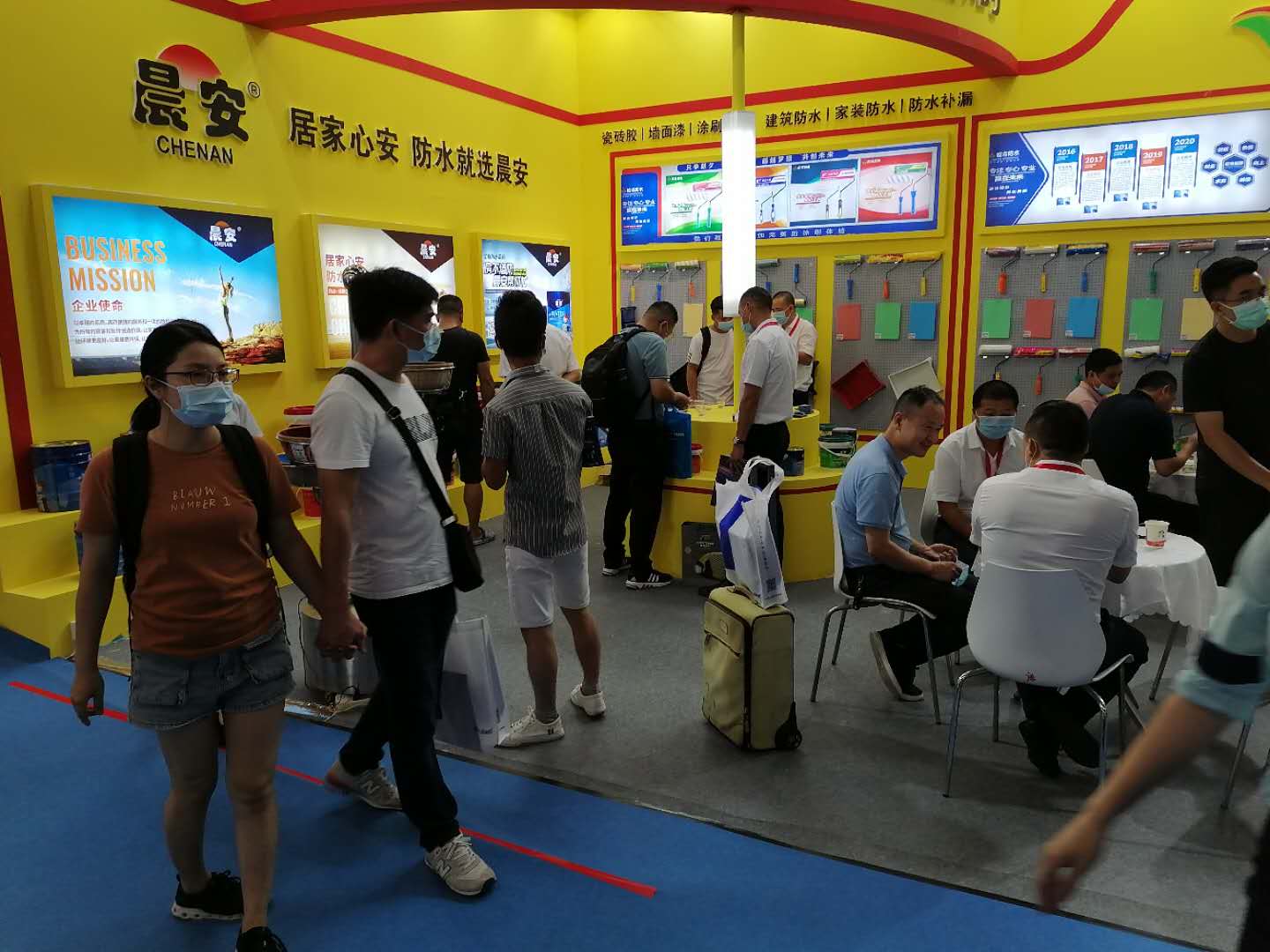 晨安防水展會(huì)現(xiàn)場(chǎng)